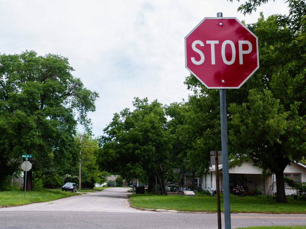 California Rolling Stop in Residential Areas